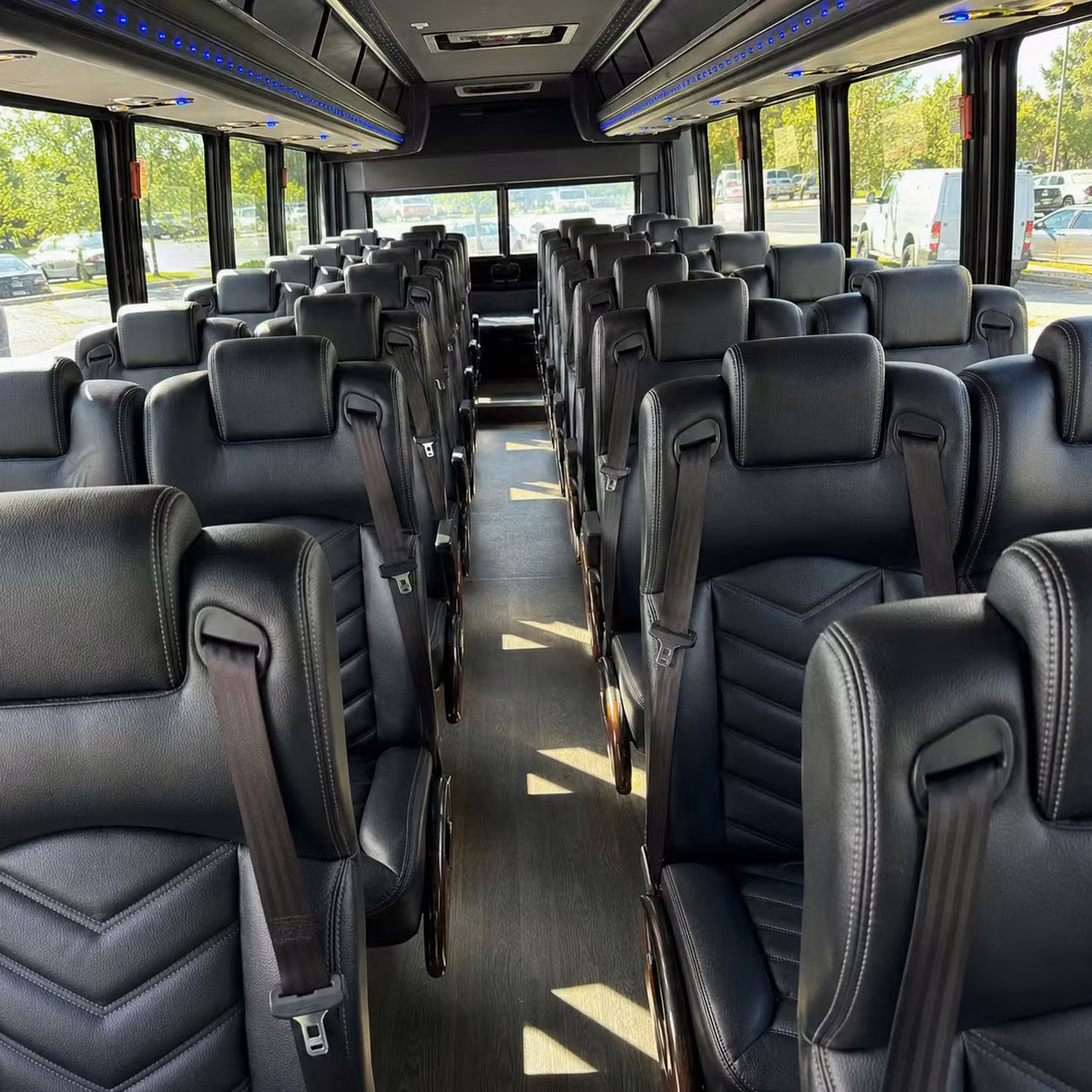 30 passenger minibus inside
