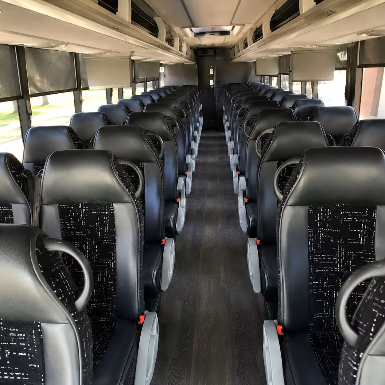 portland charter bus interior