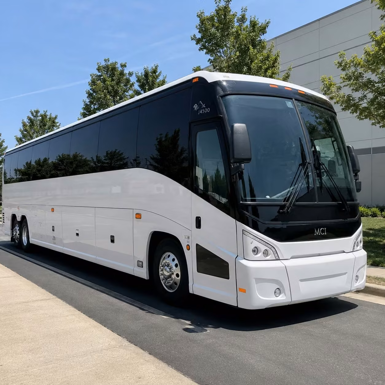 portland charter bus rental exterior