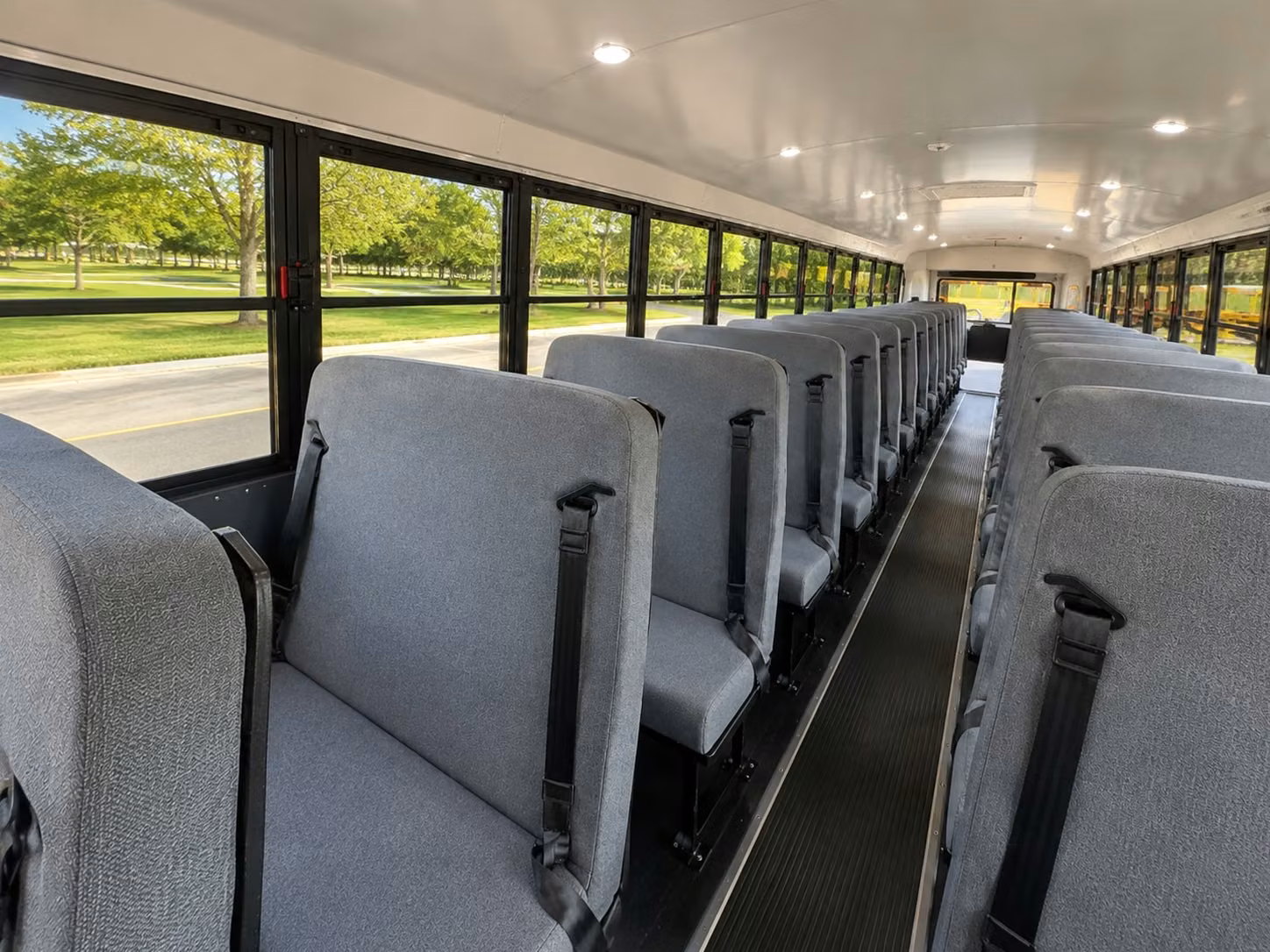 school bus interior