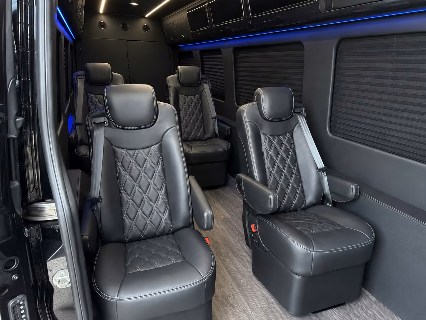 sprinter van with driver inside